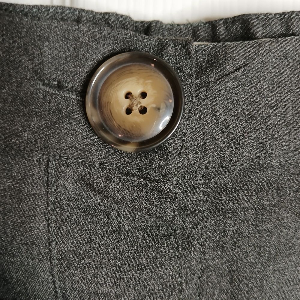 Ava & Viv Charcoal Button-Front A-Line Skirt Sz 1x - image 4